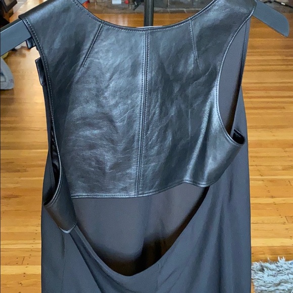 Chris Gramer leather top NEW Black Sz 0 - Picture 5 of 8